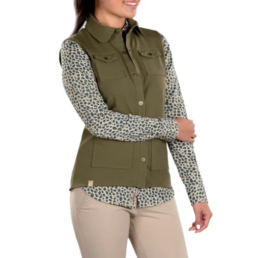 Amari Kaki Vest - FINAL SALE
