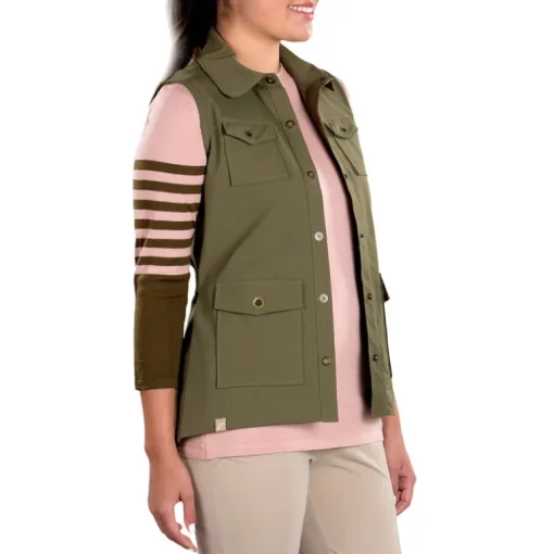 Amari Kaki Vest - FINAL SALE