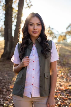Amari Kaki Vest - FINAL SALE