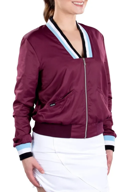 Berlin Mulberry Bomber Jacket - FINAL SALE