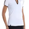 Dorothy White With Black Trim Top - FINAL SALE