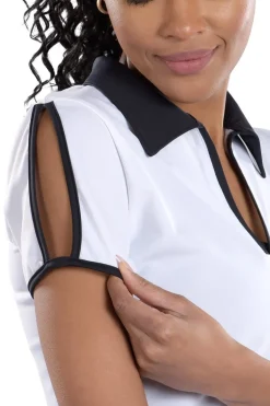 Dorothy White With Black Trim Top - FINAL SALE