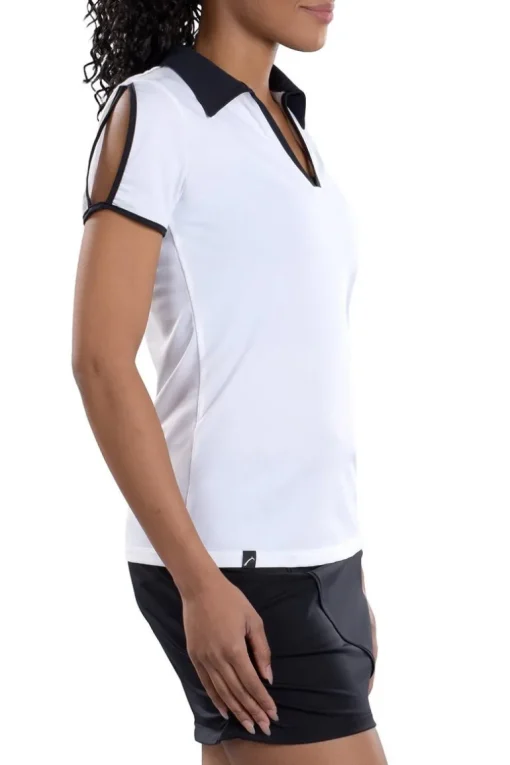 Dorothy White With Black Trim Top - FINAL SALE