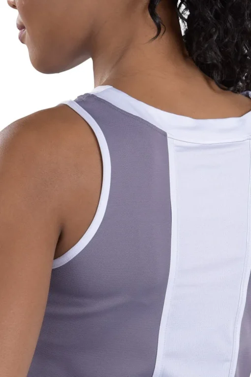 Eliza Tie-Back Tank Top in Secret and White - FINAL SALE