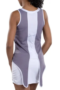 Eliza Tie-Back Tank Top in Secret and White - FINAL SALE