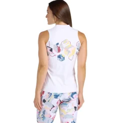 Emery White/Print Top - FINAL SALE
