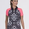 Grace Polo Aztec/Coral - FINAL SALE
