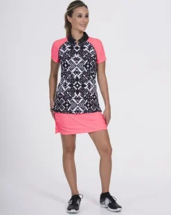 Grace Polo Aztec/Coral - FINAL SALE