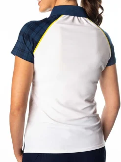 Grace White and Plaid Polo - FINAL SALE