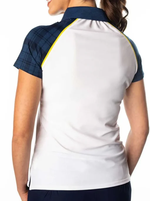 Grace White and Plaid Polo - FINAL SALE