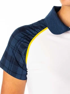 Grace White and Plaid Polo - FINAL SALE