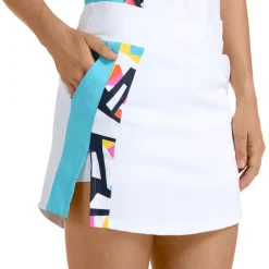 Greta White/Print Skort - FINAL SALE