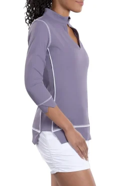 Haley 3/4 Sleeve Top in Secret - FINAL SALE