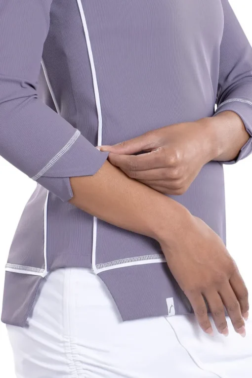 Haley 3/4 Sleeve Top in Secret - FINAL SALE