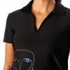 Harper Black Portrait Polo - FINAL SALE
