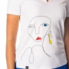 Harper White Portrait Polo - FINAL SALE