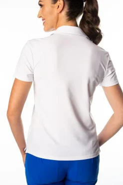 Harper White Portrait Polo - FINAL SALE
