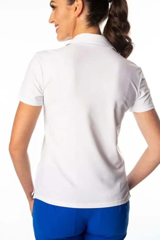 Harper White Portrait Polo - FINAL SALE