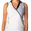 Hensley White/Stripe Portrait Top - FINAL SALE