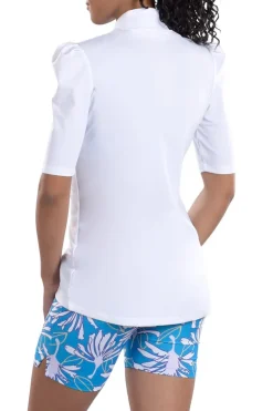 Kali White Mid Sleeve Top - FINAL SALE