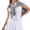 Kaylee White Racerback Cropped Polo - FINAL SALE