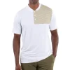 Kyle Polo White Stripe Print - FINAL SALE
