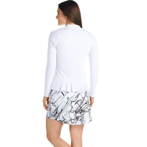 Marley Long Sleeve White Top - FINAL SALE
