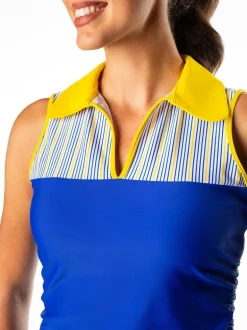 Melissa Blue and Pinstripe - FINAL SALE