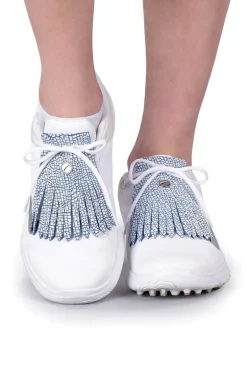 Mosaic White Crackle Fringe It - FINAL SALE