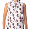 Polly Lip Print Sleeveless Polo - FINAL SALE