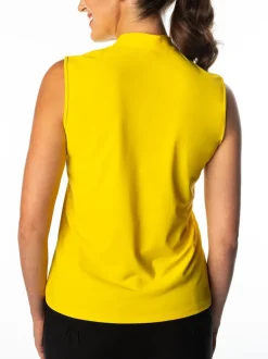 Polly Yellow Sleeveless Polo - FINAL SALE