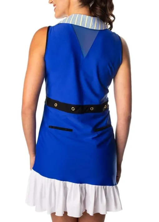 Portrait Blue and White Emily Dress - FINAL SALE