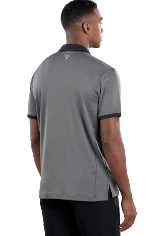 Sam Black Textured Polo - FINAL SALE