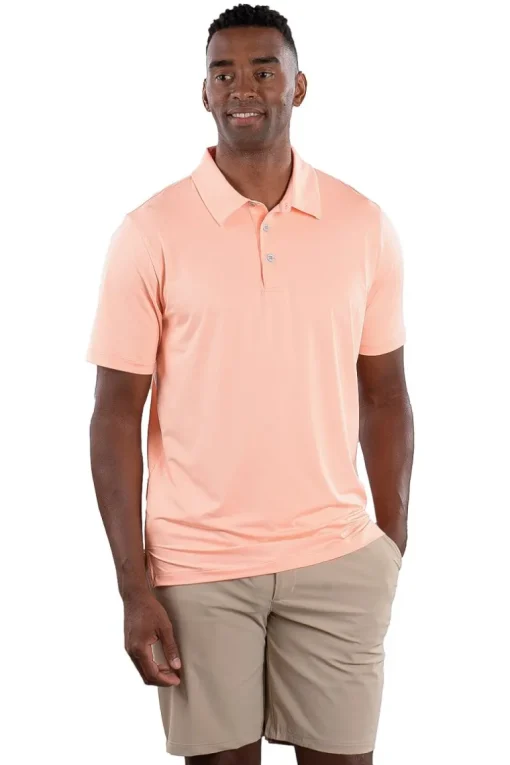 Toby Polo In Ares Coral - Comfort Fit - FINAL SALE