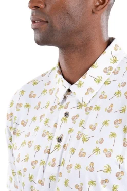 Toby Polo Palm Tree Print - FINAL SALE