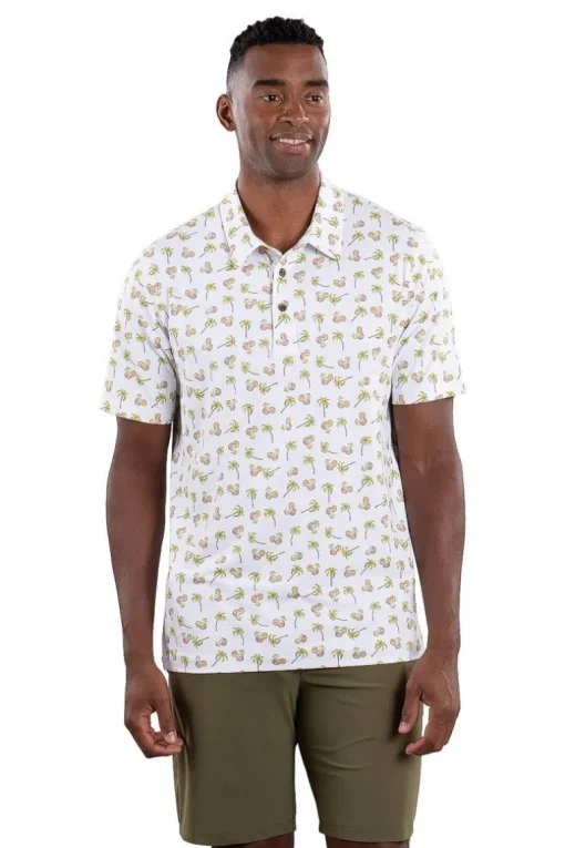 Toby Polo Palm Tree Print - FINAL SALE